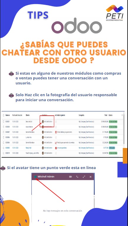 Chatea con otro usuario desde Odoo